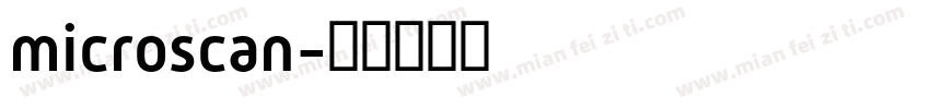 microscan字体转换