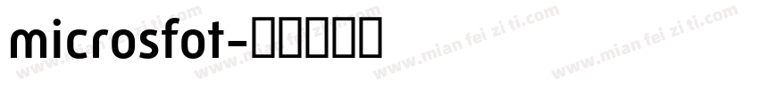 microsfot字体转换