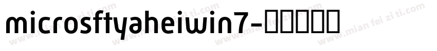 microsftyaheiwin7字体转换