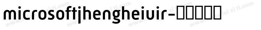 microsoftjhengheiuir字体转换