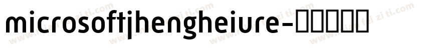 microsoftjhengheiure字体转换