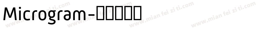 Microgram字体转换