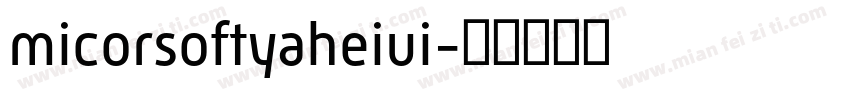 micorsoftyaheiui字体转换