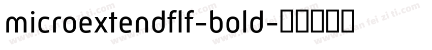 microextendflf-bold字体转换