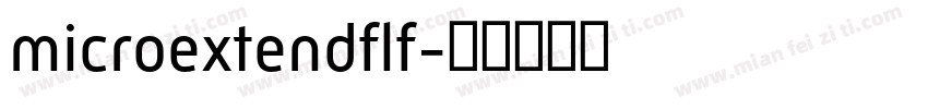 microextendflf字体转换