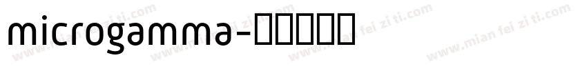 microgamma字体转换