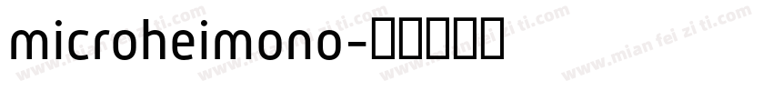 microheimono字体转换