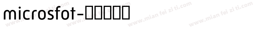 microsfot字体转换