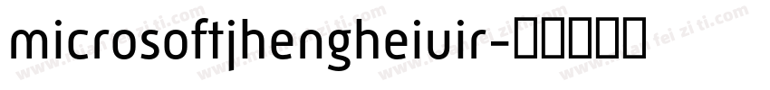 microsoftjhengheiuir字体转换