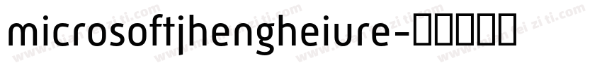 microsoftjhengheiure字体转换