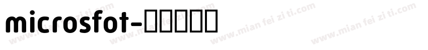 microsfot字体转换