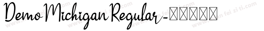 DemoMichiganRegular字体转换