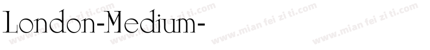 London-Medium字体转换