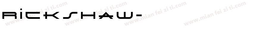 Rickshaw字体转换