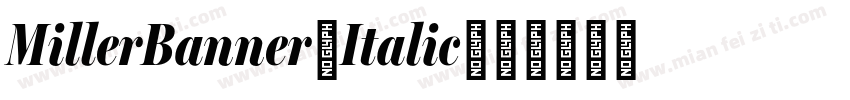 MillerBanner-Italic字体转换