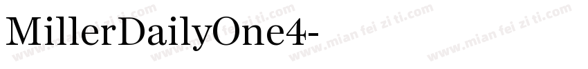 MillerDailyOne4字体转换