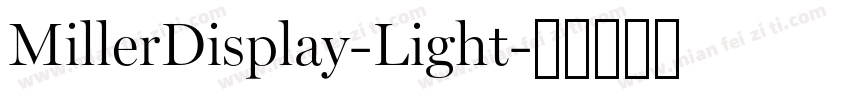 MillerDisplay-Light字体转换
