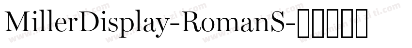 MillerDisplay-RomanS字体转换