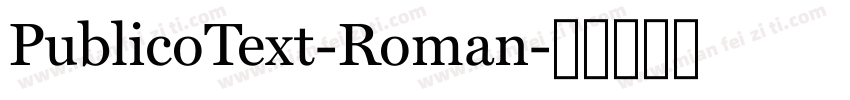 PublicoText-Roman字体转换