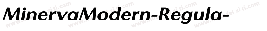 MinervaModern-Regula字体转换