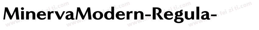 MinervaModern-Regula字体转换