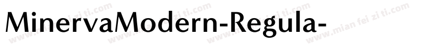 MinervaModern-Regula字体转换