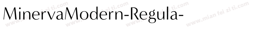 MinervaModern-Regula字体转换