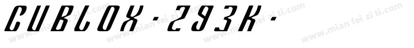 Cublox-293K字体转换