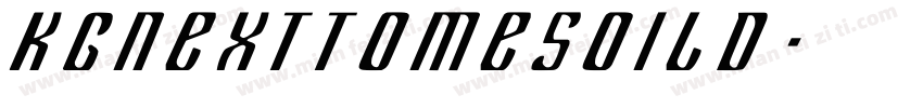KGnexttomesoild字体转换