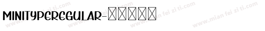 MINITypeRegular字体转换