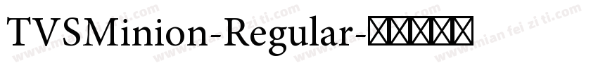 TVSMinion-Regular字体转换