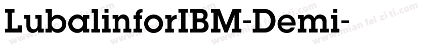 LubalinforIBM-Demi字体转换
