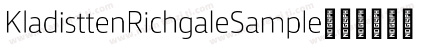 KladisttenRichgaleSample字体转换
