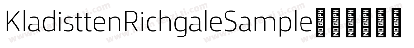 KladisttenRichgaleSample字体转换