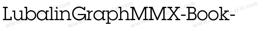 LubalinGraphMMX-Book字体转换