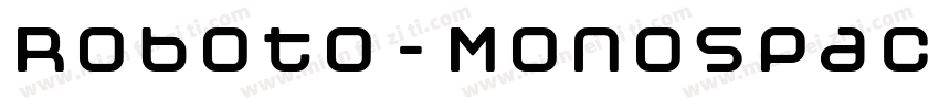 Roboto-Monospace-Reg字体转换