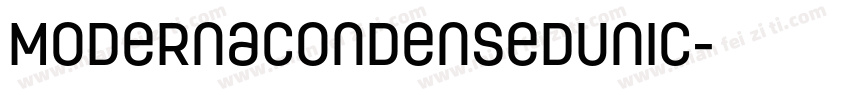 ModernaCondensedUnic字体转换