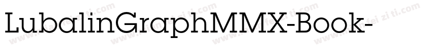 LubalinGraphMMX-Book字体转换