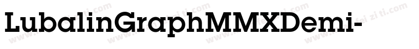 LubalinGraphMMXDemi字体转换