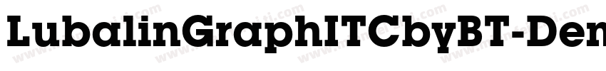 LubalinGraphITCbyBT-Demi字体转换