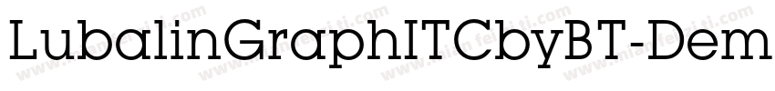 LubalinGraphITCbyBT-Demi字体转换