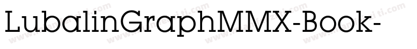 LubalinGraphMMX-Book字体转换