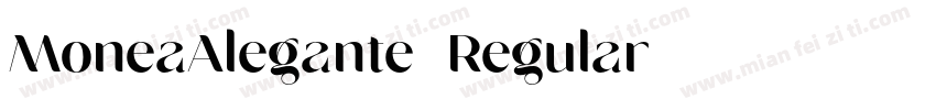 MoneaAlegante-Regular字体转换