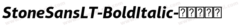 StoneSansLT-BoldItalic字体转换