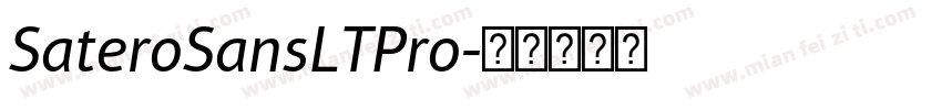 SateroSansLTPro字体转换