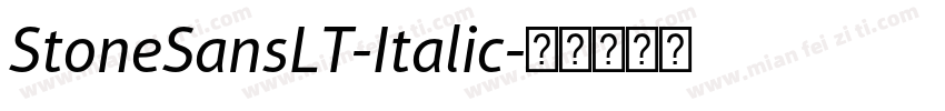 StoneSansLT-Italic字体转换