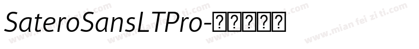 SateroSansLTPro字体转换