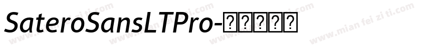 SateroSansLTPro字体转换