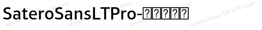 SateroSansLTPro字体转换