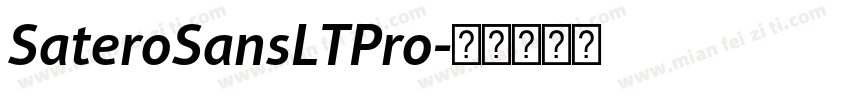 SateroSansLTPro字体转换